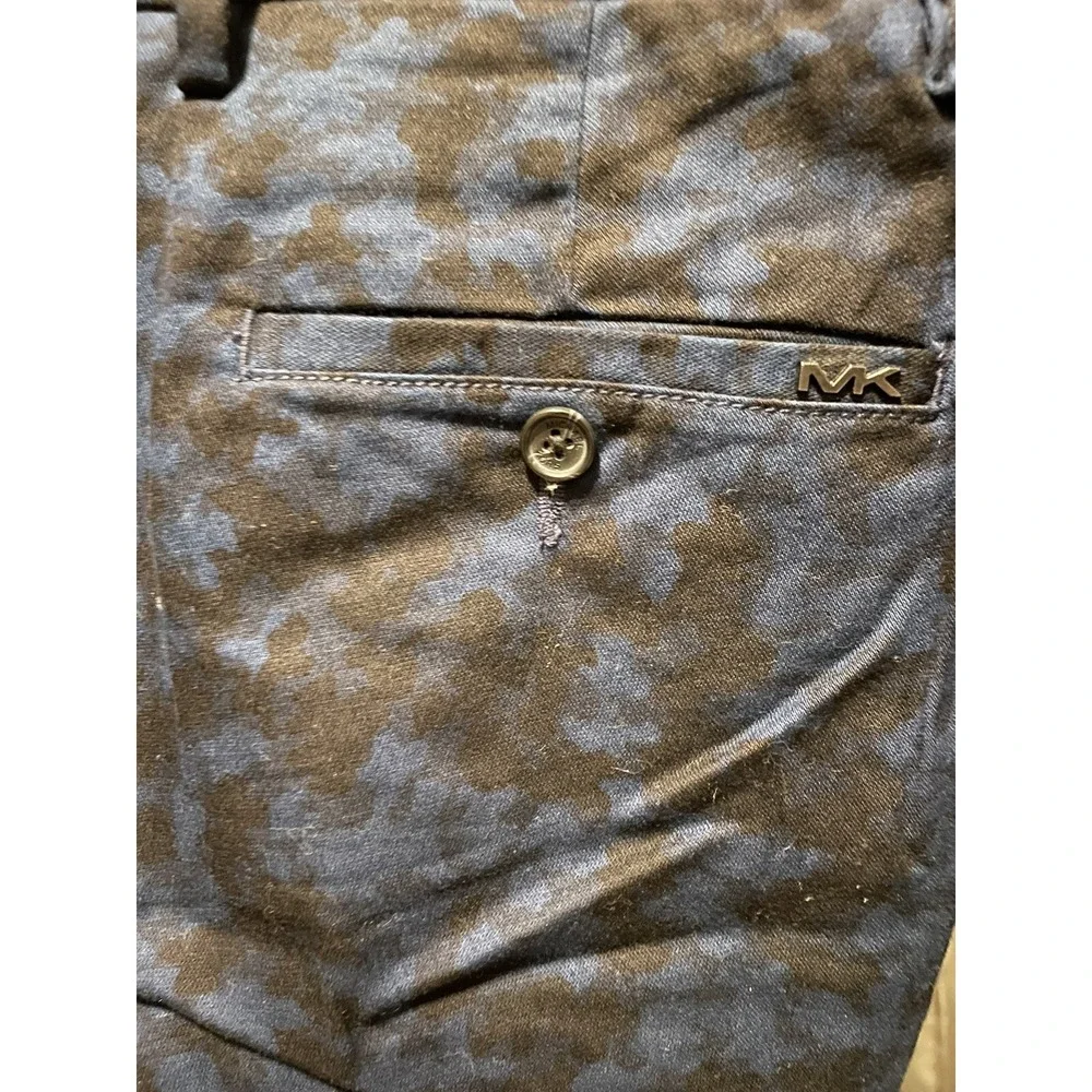 Michael Kors‎ Mens Shorts Blue / Black Camouflage Sz 32 Urban Camo